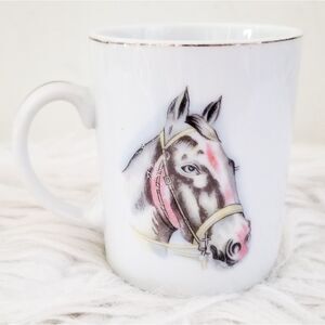 Vintage equestrian made in Japan horse mug